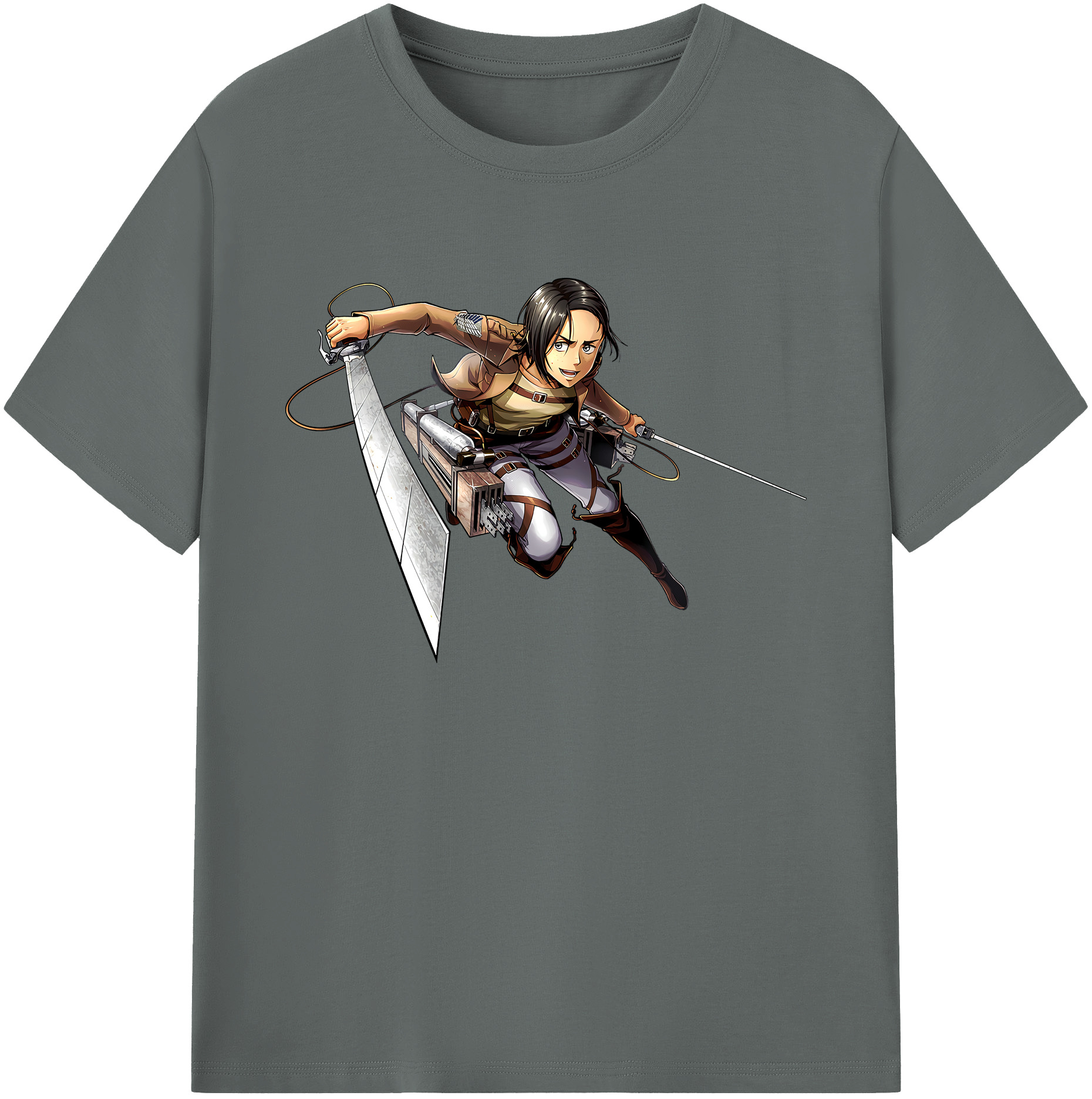 （画像用） 進撃の巨人 Attack on Titan 綿100％ メンズ半袖Tシャツ｜肌触りやわらか＆通気性
